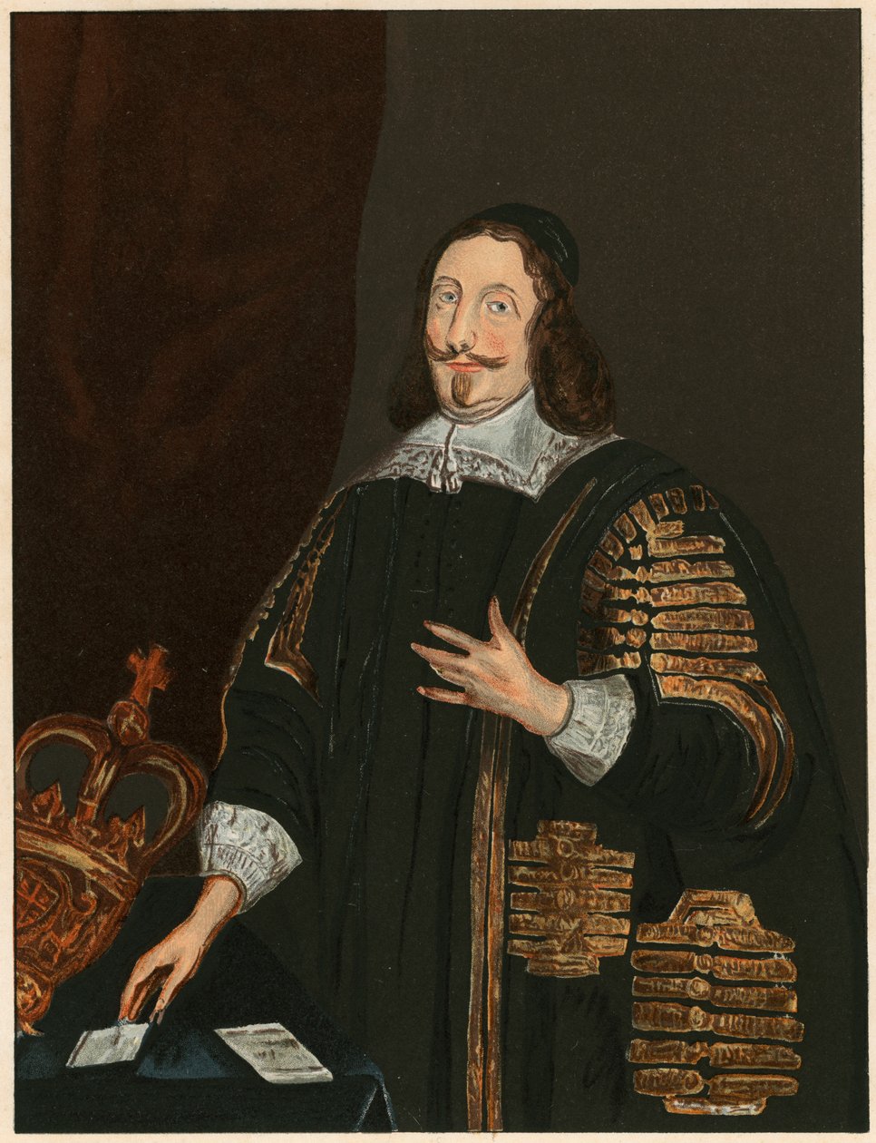 William Lenthall, engelsk parlamentariker og advokat fra det 17. århundrede, c1843 af Unbekannt