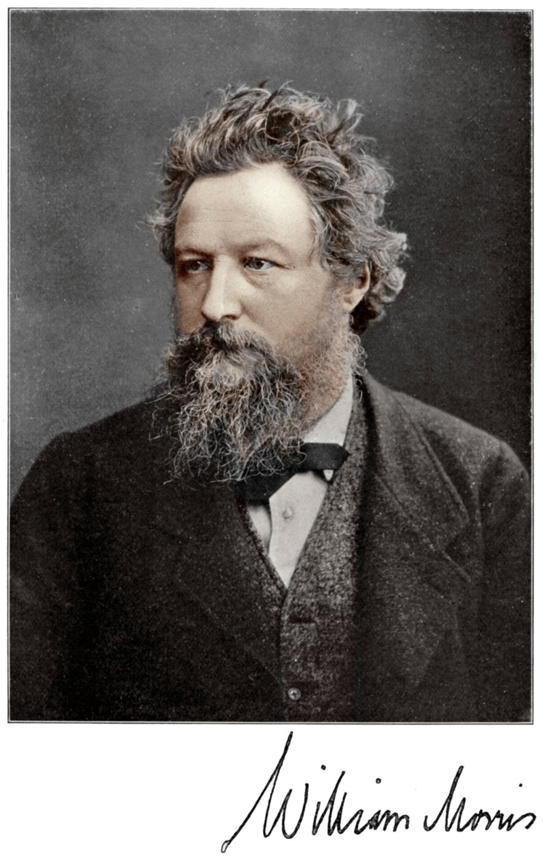 William Morris, engelsk kunstner, forfatter, socialist og aktivist fra det 19. århundrede, 1901 af Unbekannt