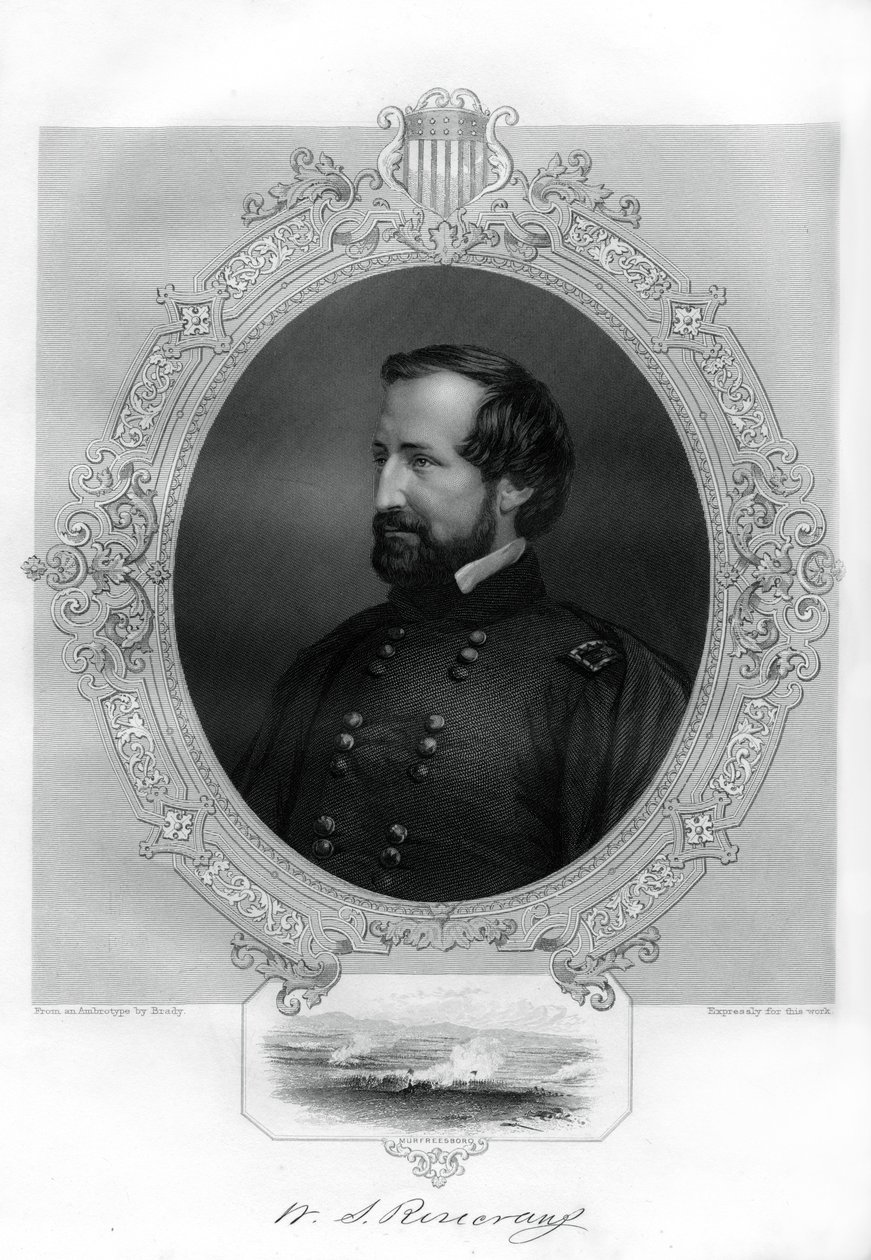 William Rosecrans, unionsgeneral under den amerikanske borgerkrig, 1862-1867 af Unbekannt