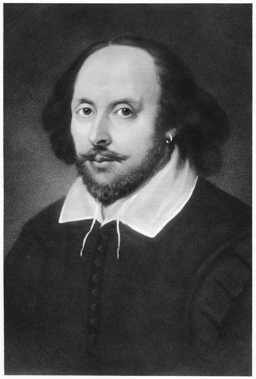 William Shakespeare, engelsk dramatiker, 1800-tallet af Unbekannt