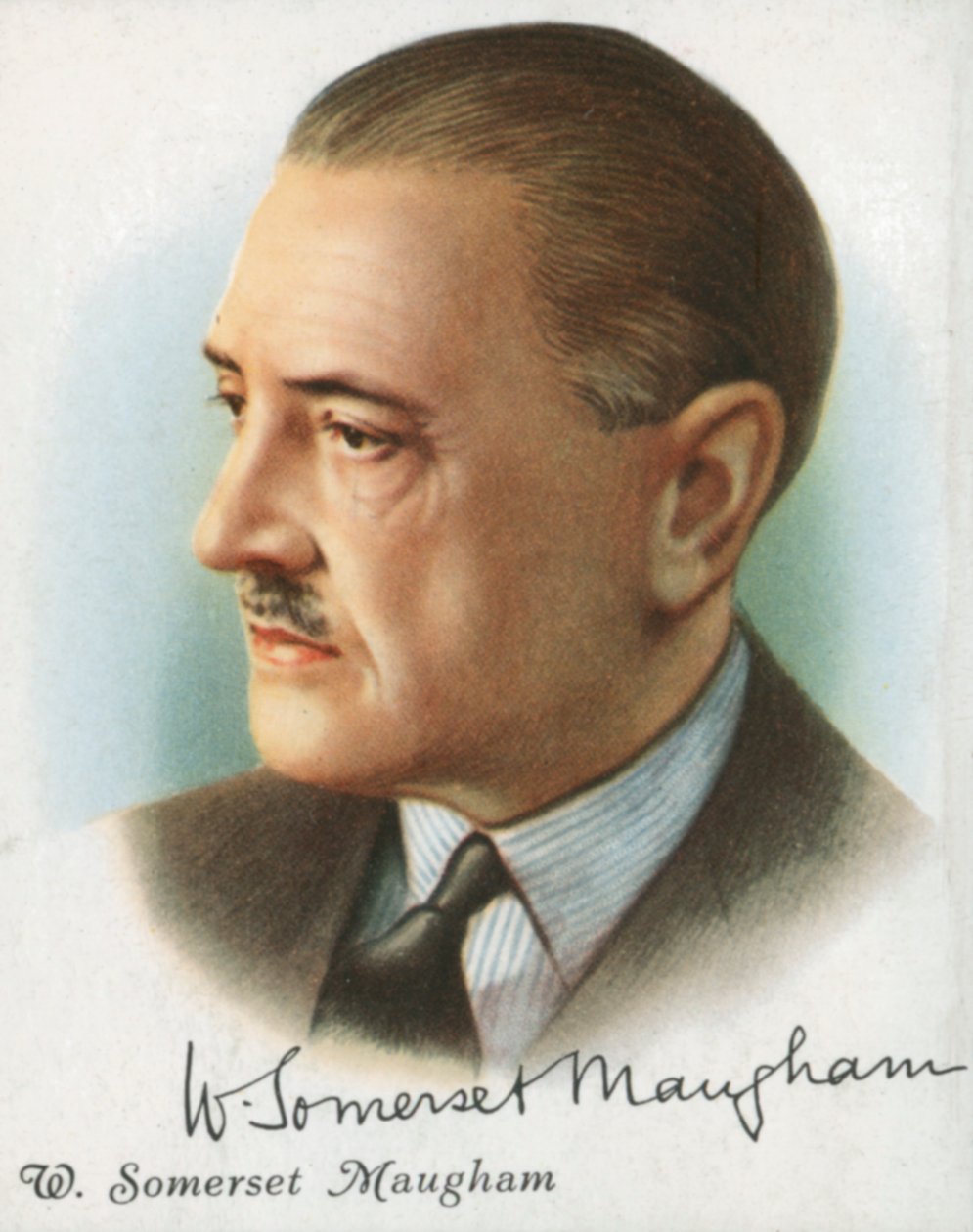 William Somerset Maugham, britisk forfatter af romaner, skuespil og noveller, 1927 af Unbekannt