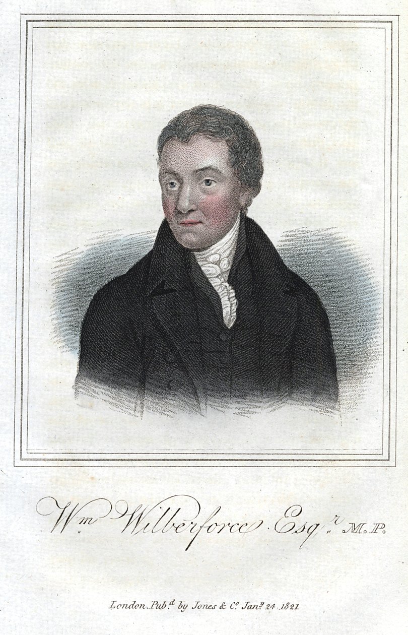 William Wilberforce, engelsk anti-slaveri-forkæmper, 1821 af Unbekannt