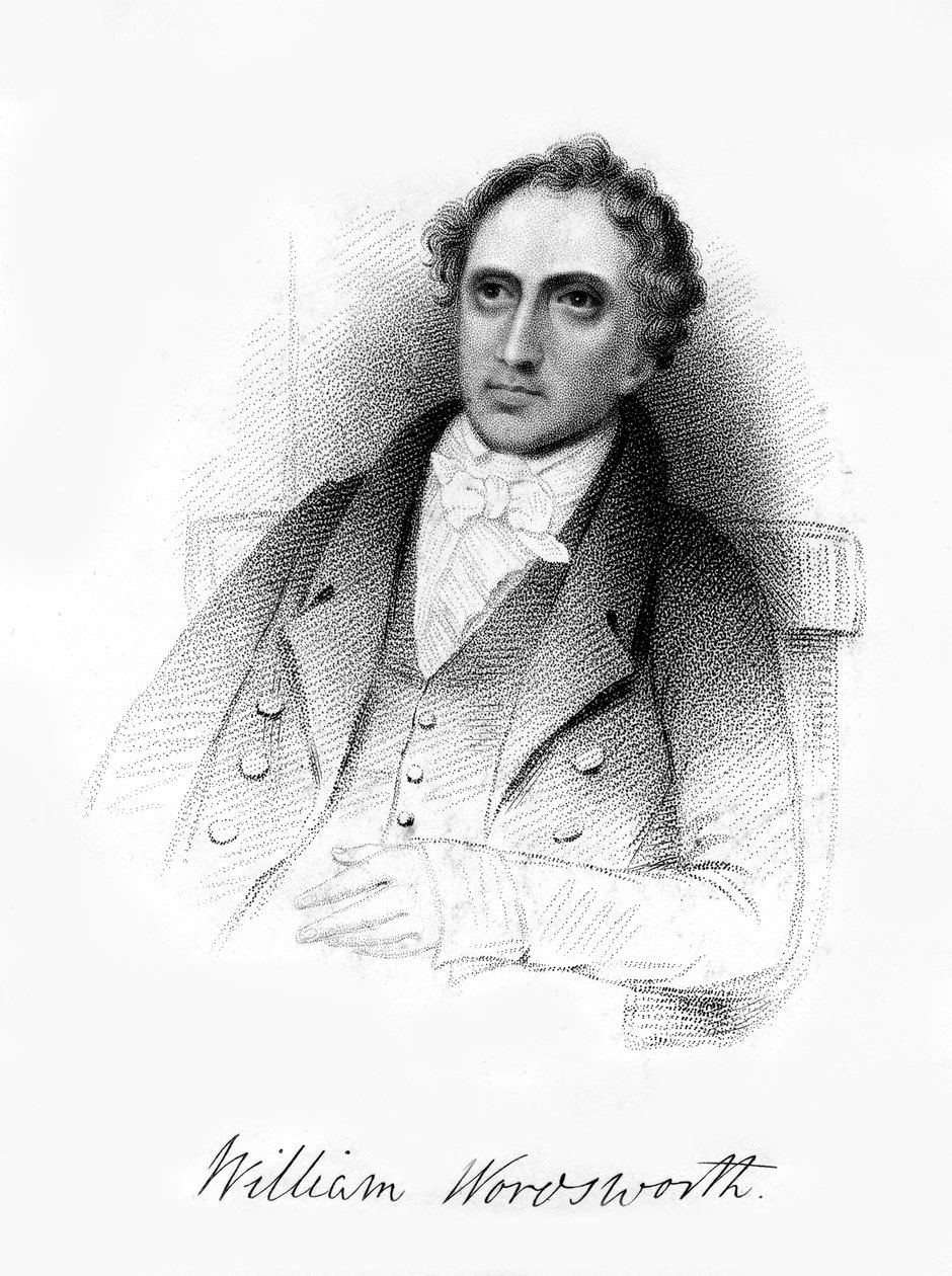 William Wordsworth, engelsk romantisk digter, 1800-tallet. af Unbekannt