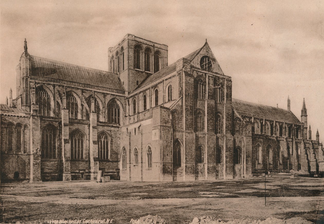 Winchester Cathedral, Hampshire, begyndelsen af det 20. århundrede af Unbekannt