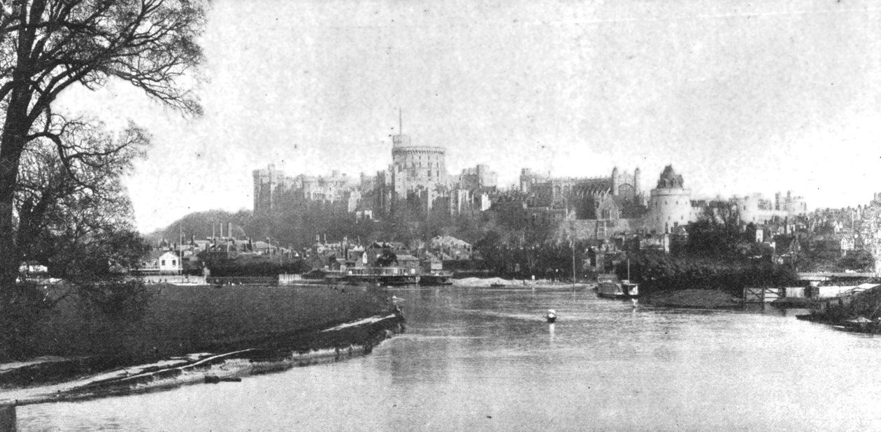 Windsor Castle på Victorias tid, 1901. af Unbekannt
