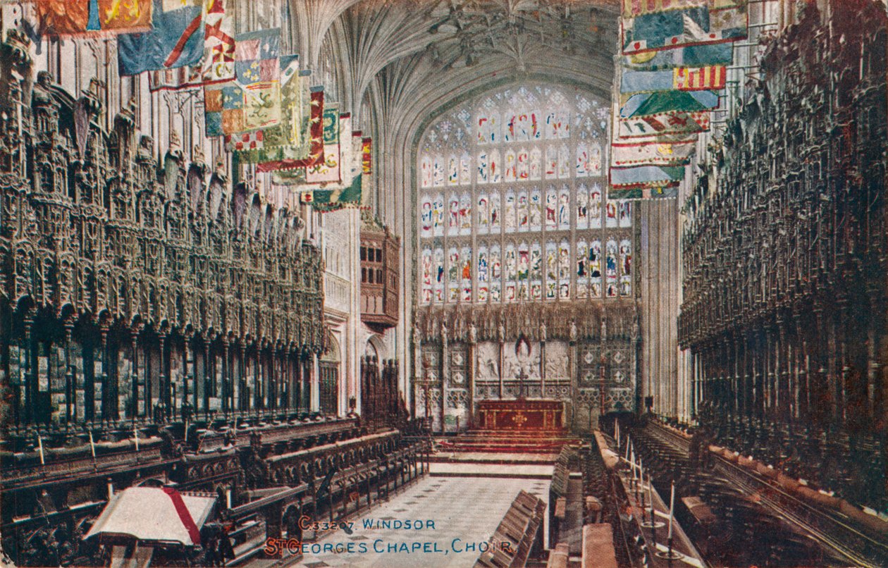 Windsor, St. Georges kapel, kor c1916 af Unbekannt