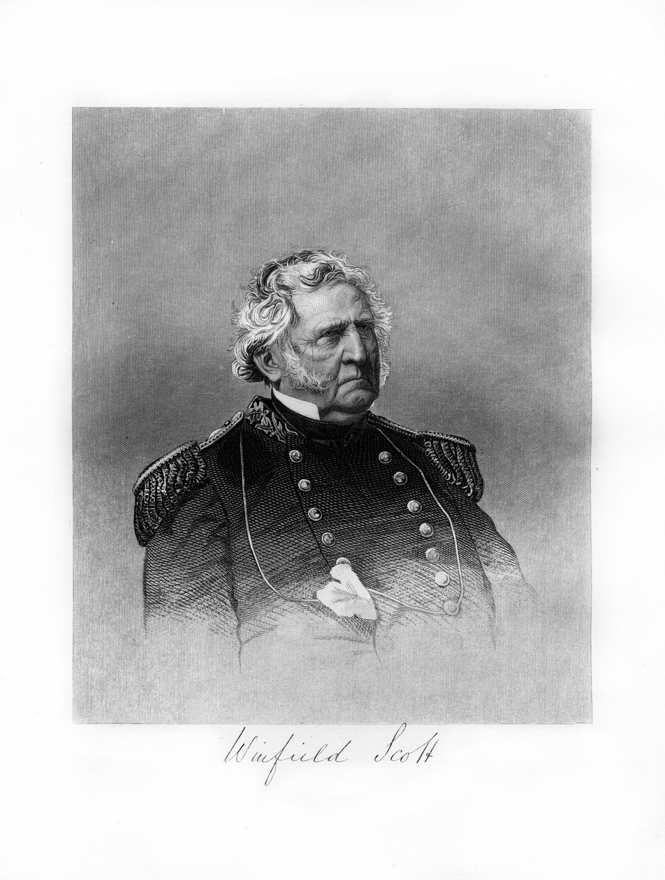 Winfield Scott, general for den amerikanske hær, diplomat og præsidentkandidat, 1872 af Unbekannt