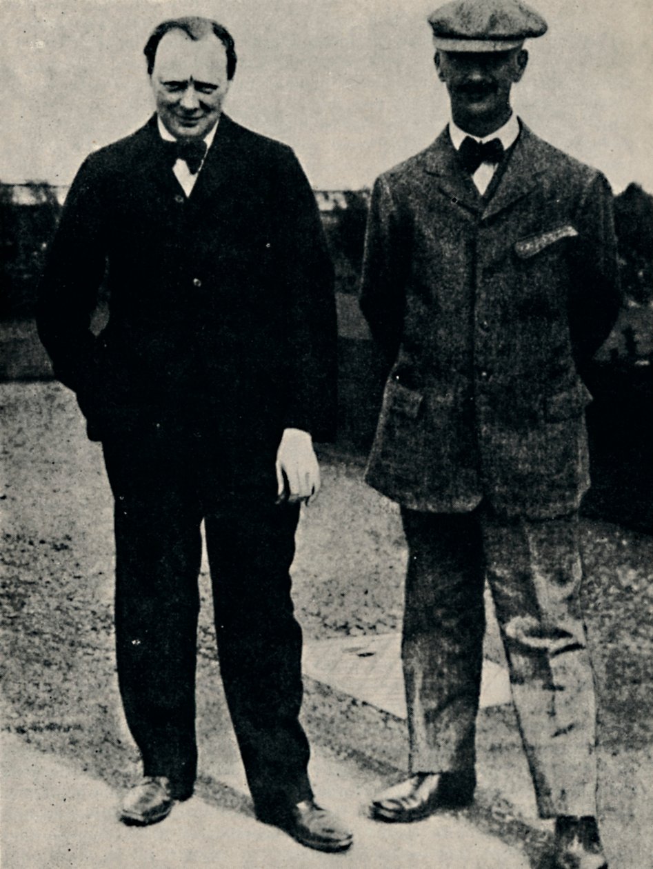 Winston Churchill og George Lambert, 1912, 1945. af Unbekannt