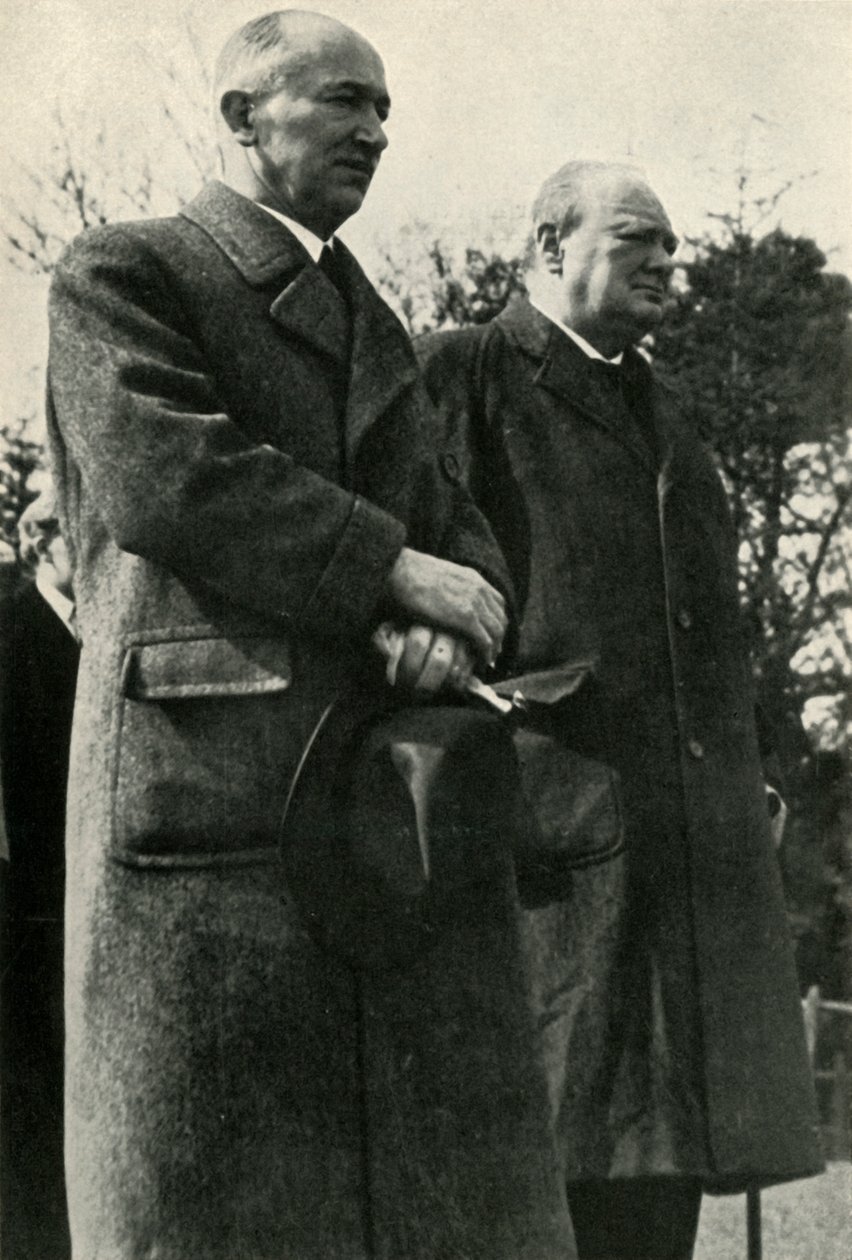Winston Churchill og præsident Benes, c1940