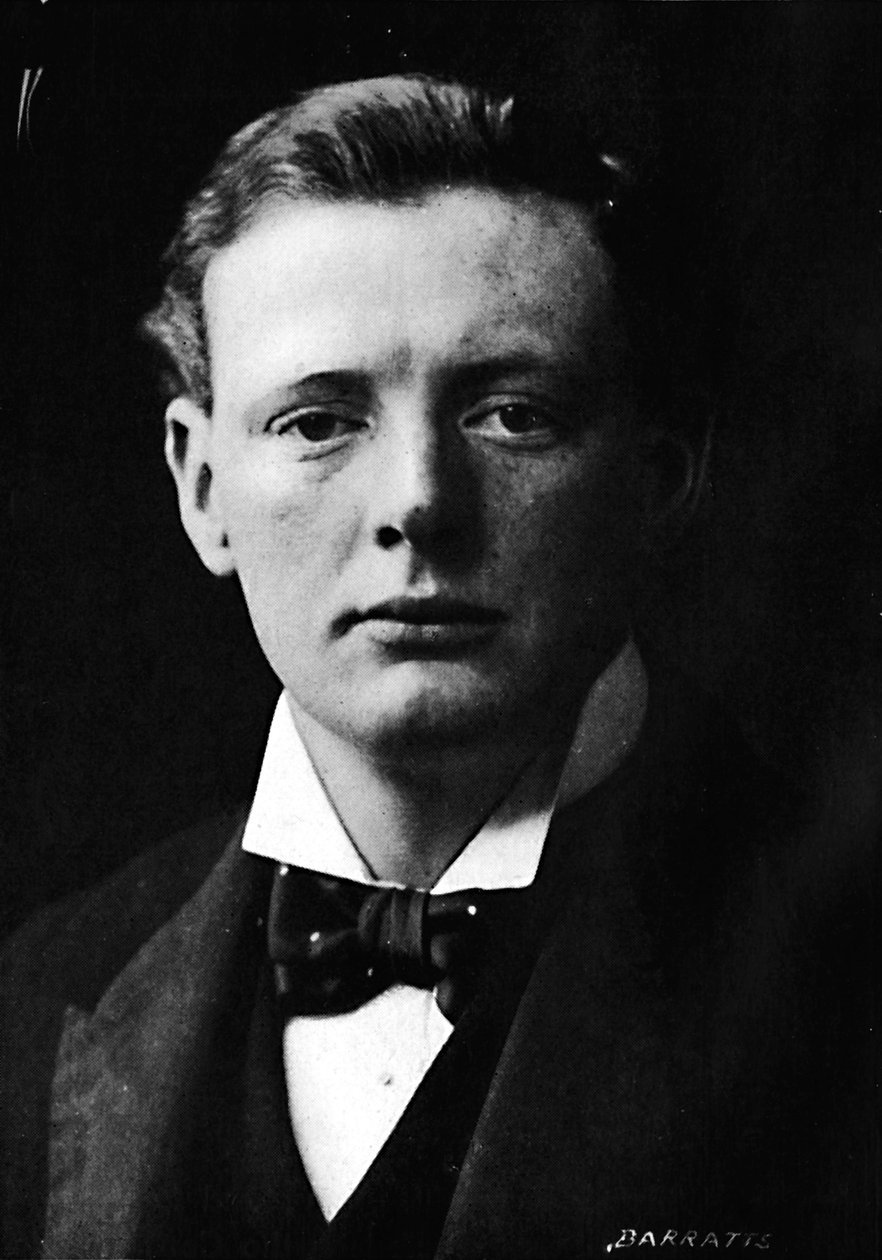 Winston Churchill omkring det tidspunkt, hvor han første gang kom ind i parlamentet, c1901, 1945 af Unbekannt