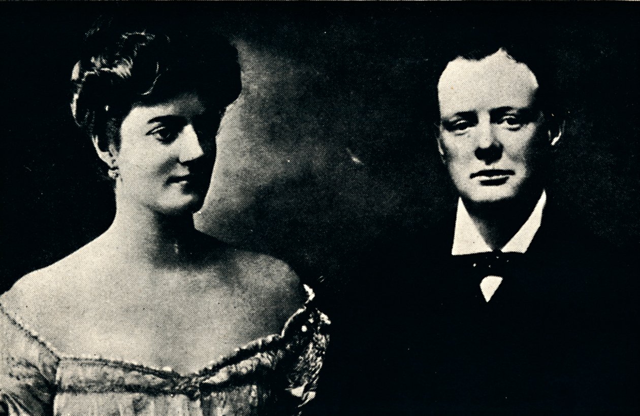 Winston Churchills forlovelse, c1908, 1945. af Unbekannt