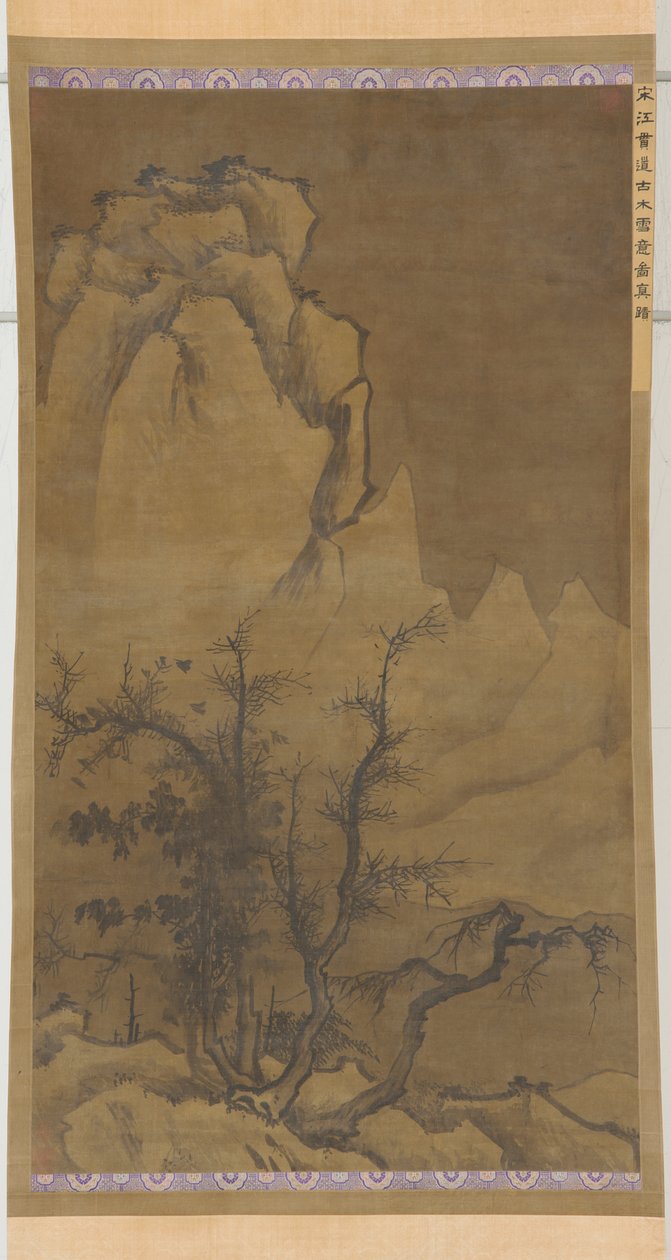 Vintertræer og sneklædte toppe, Ming-dynastiet, 1600-tallet. af Unbekannt