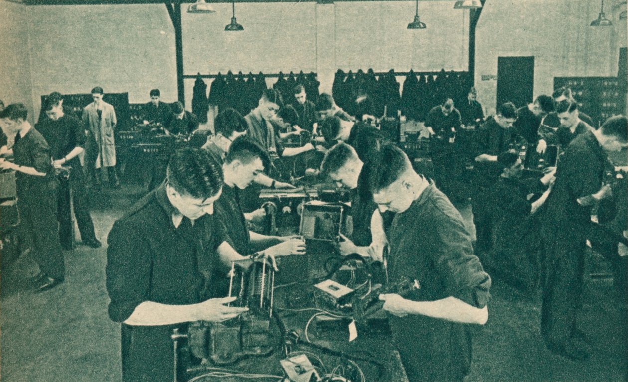 Wireless Operator Mechanics Workshop, 1940 af Unbekannt
