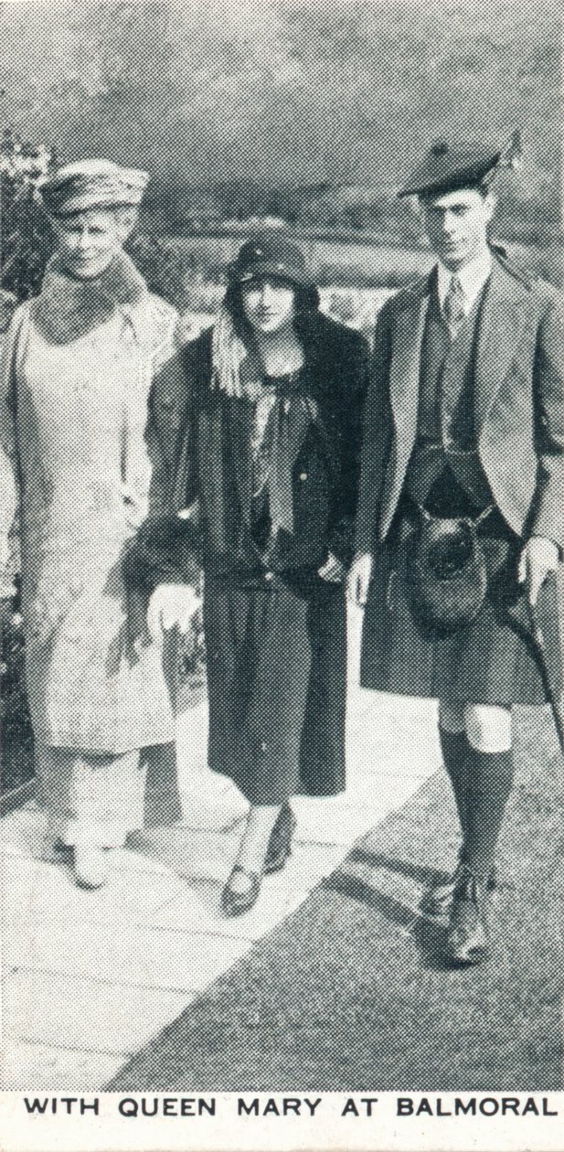 Med Queen Mary på Balmoral, 1924 1937 af Unbekannt