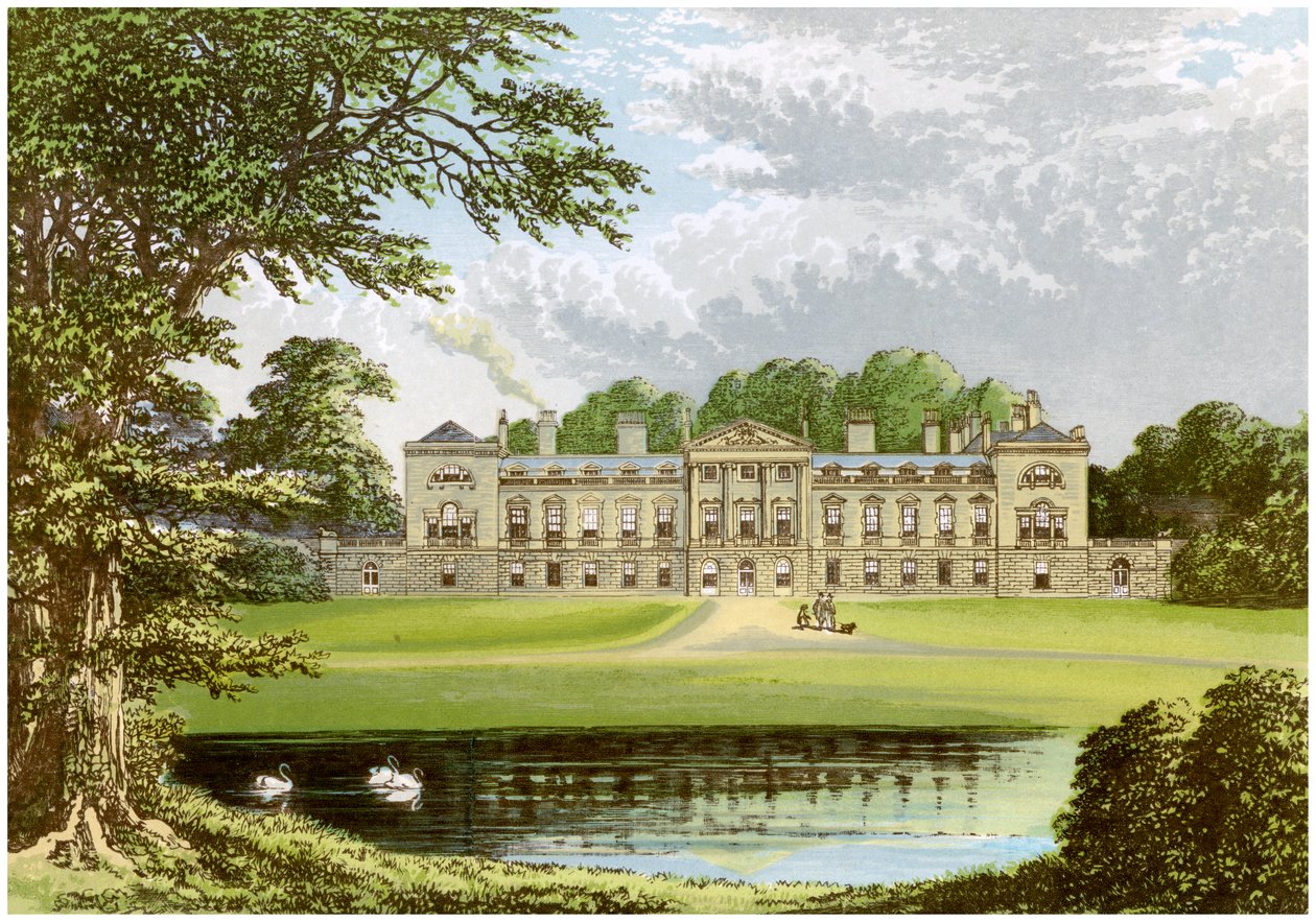Woburn Abbey, Bedfordshire, hjemsted for hertugen af Bedford, c1880 af Unbekannt