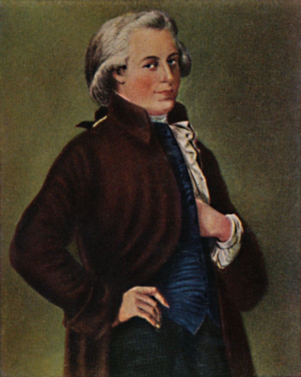 Wolfgang Amadeus Mozart 1756-1791. - Maleri af Tischbein, 1934. af Unbekannt