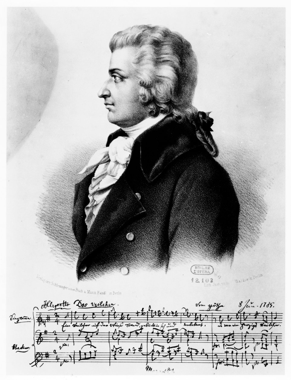 Wolfgang Amadeus Mozart 1756-1791, c1790 af Unbekannt