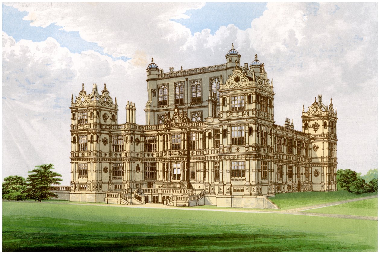 Wollaton Hall, Nottingham, Nottinghamshire, hjemsted for Lord Middleton, c1880 af Unbekannt