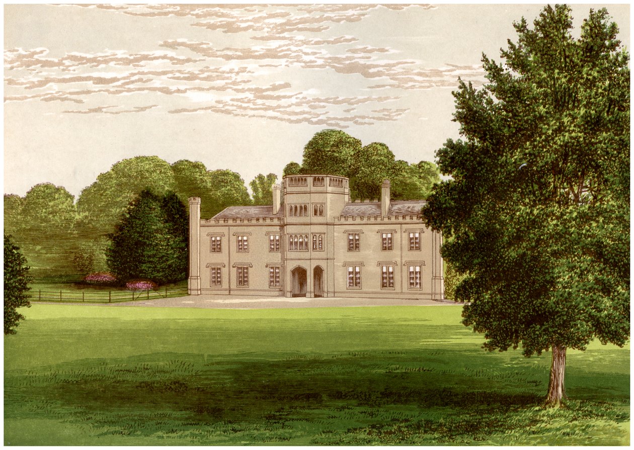 Wolseley Hall, Staffordshire, hjemsted for Baronet Wolseley, c1880 af Unbekannt