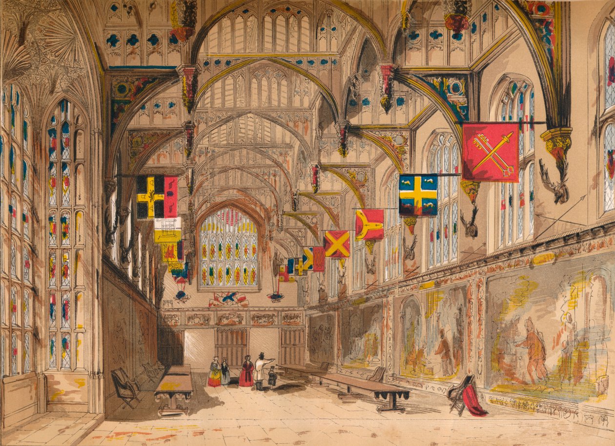 Wolseys Hall, Hampton Court, 1845 af Unbekannt