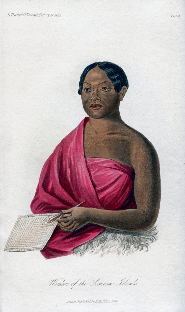 Kvinde fra de samoanske øer, 1848 af Unbekannt