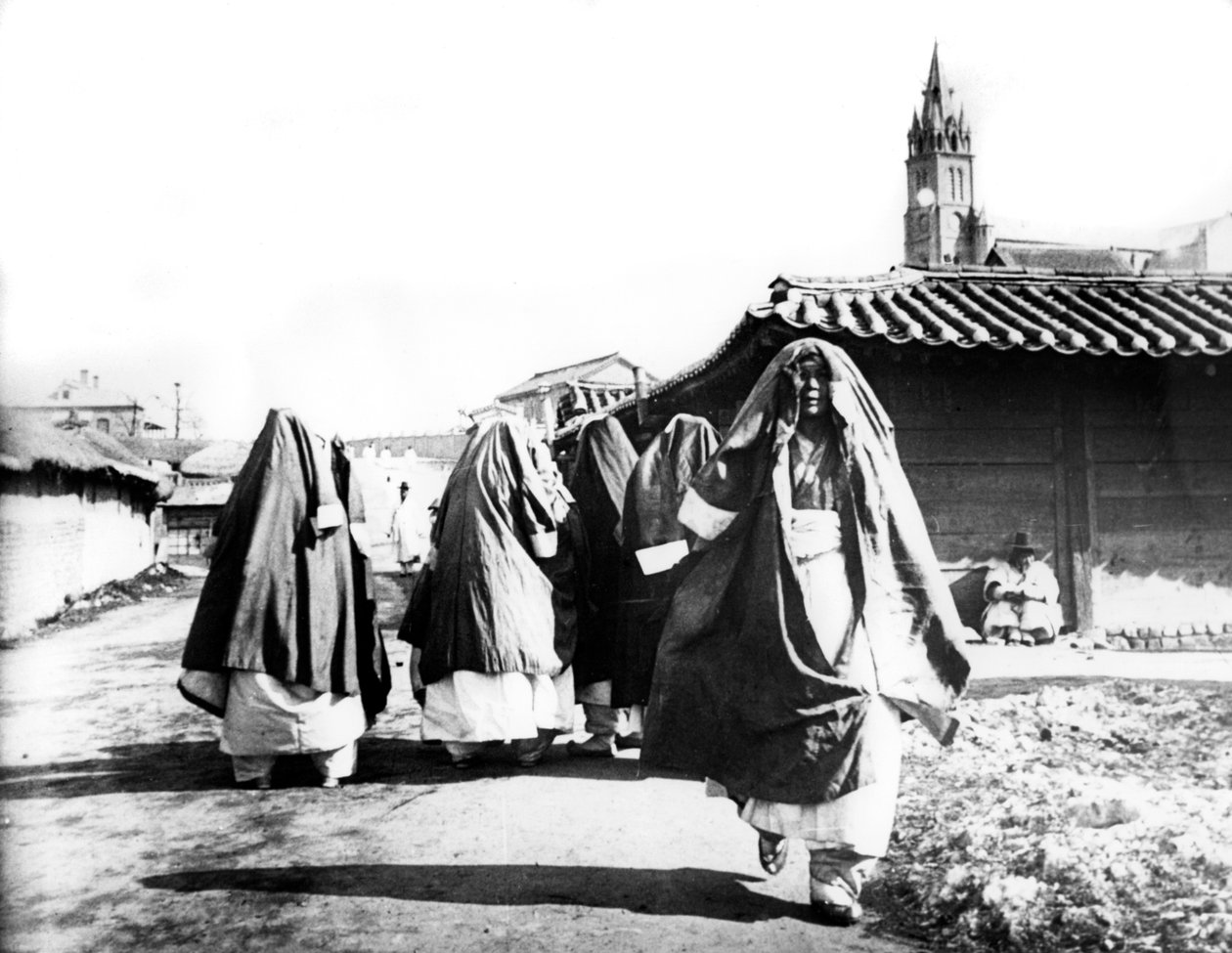 Kvinder, Nam San, Korea, 1900 af Unbekannt