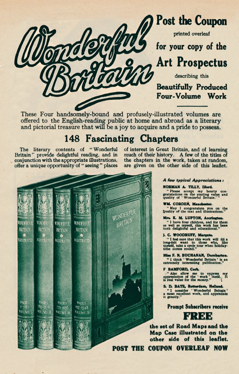 Wonderful Britain bogannonce, 1935 af Unbekannt