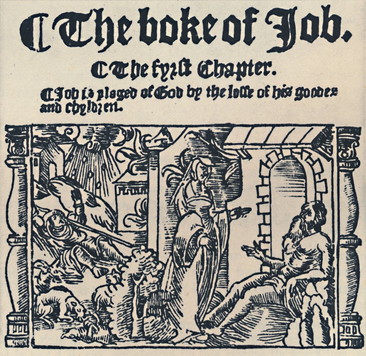 Træsnit fra Den Store Bibel, 1539, 1539, 1947 af Unbekannt
