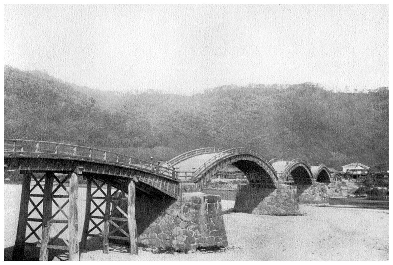Træbro ved Iwakuni, Japan, 1904 af Unbekannt