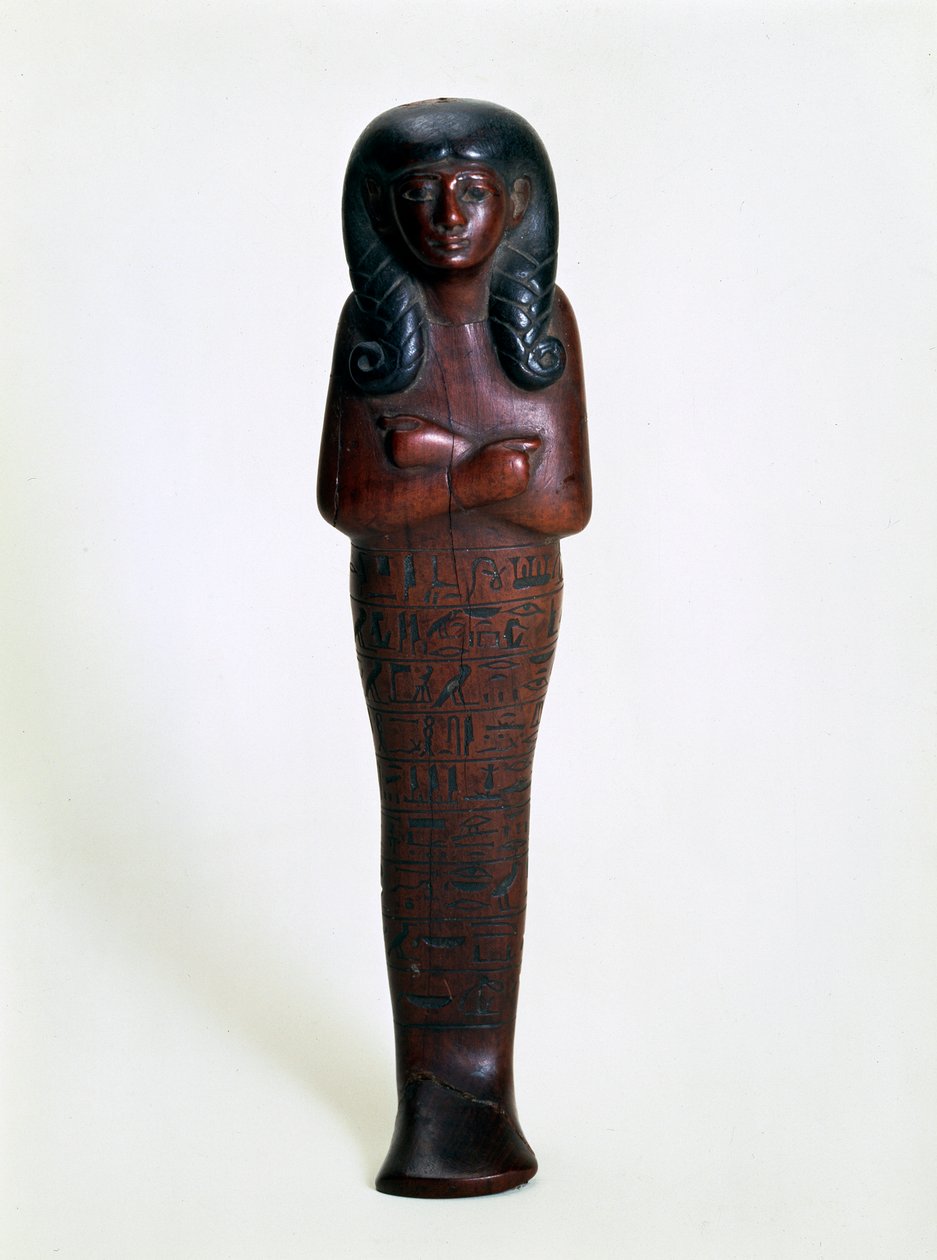 Ushabti-figur af træ af Mutry, oldægyptisk, 16. eller 15. århundrede f.Kr. af Unbekannt
