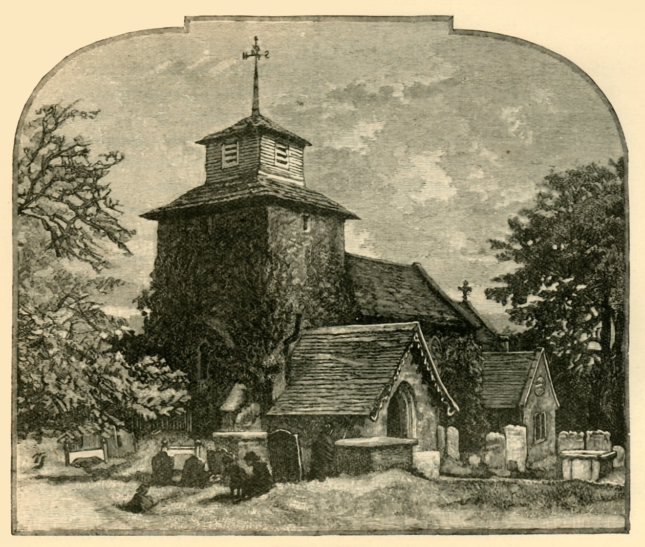 Wooton kirke, 1898. af Unbekannt