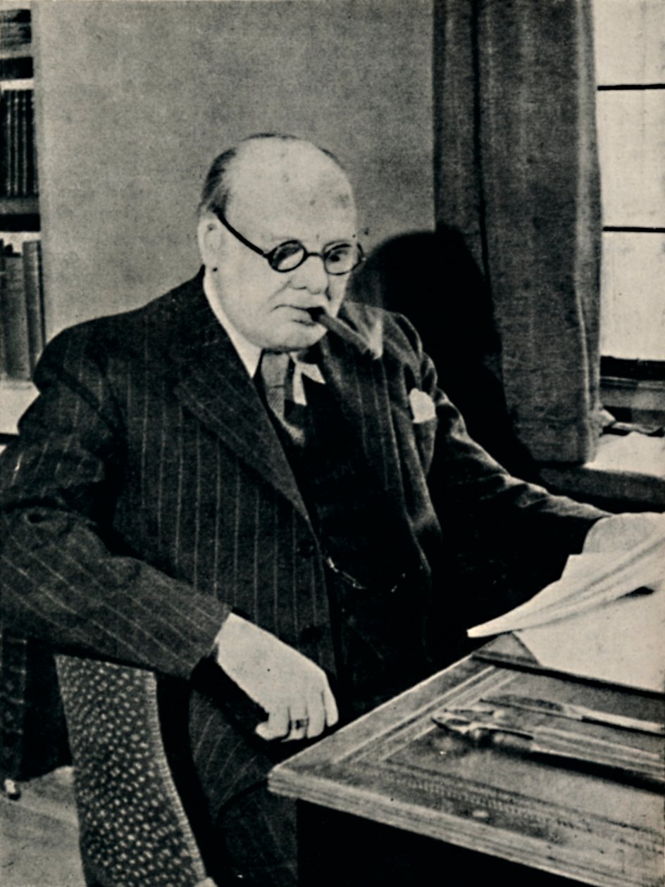 Arbejder på Chartwell Manor, c1930, 1945. af Unbekannt