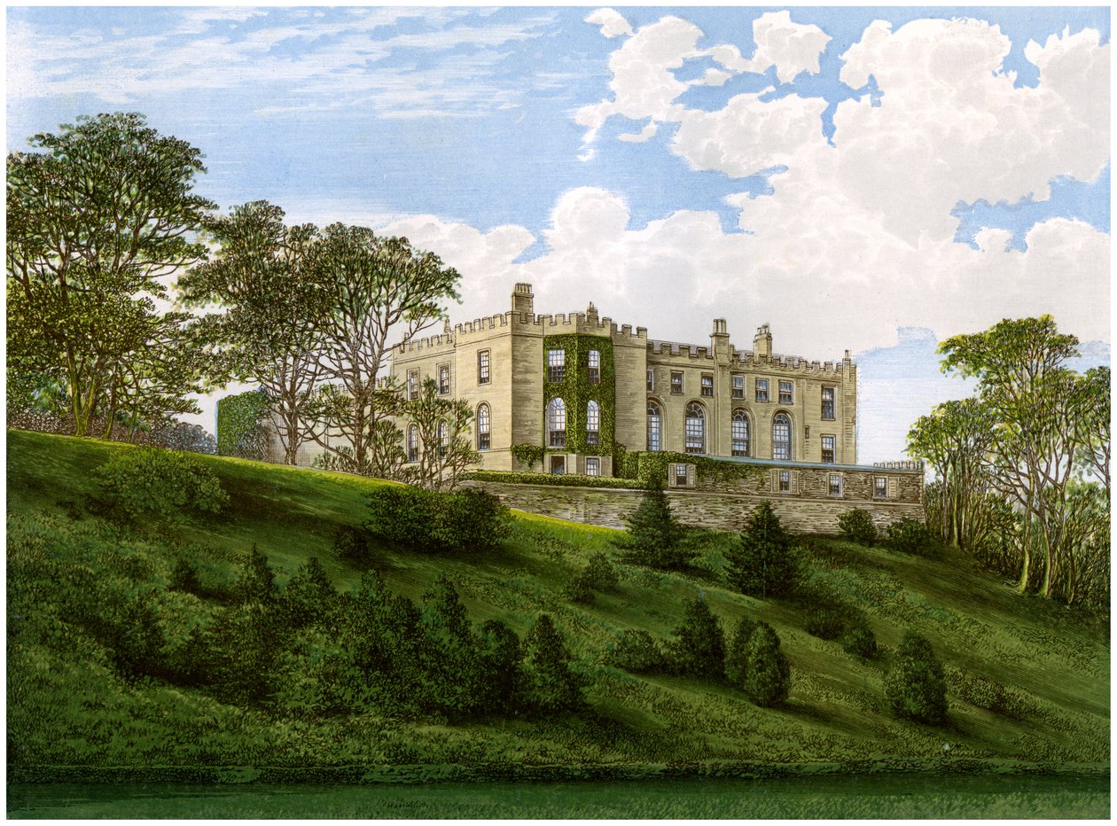 Workington Hall, Cumberland, hjemsted for familien Curwen, c1880 af Unbekannt