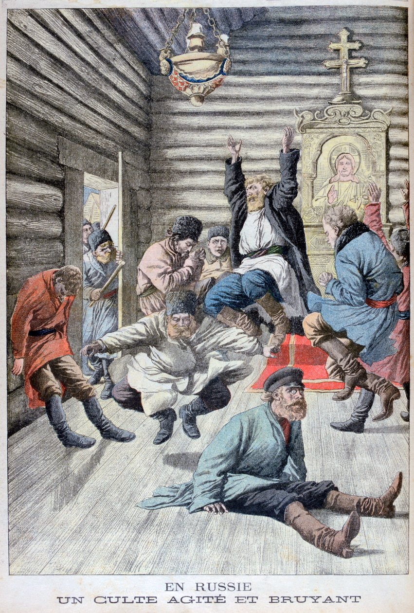 Gudstjeneste i Rusland, 1903 af Unbekannt