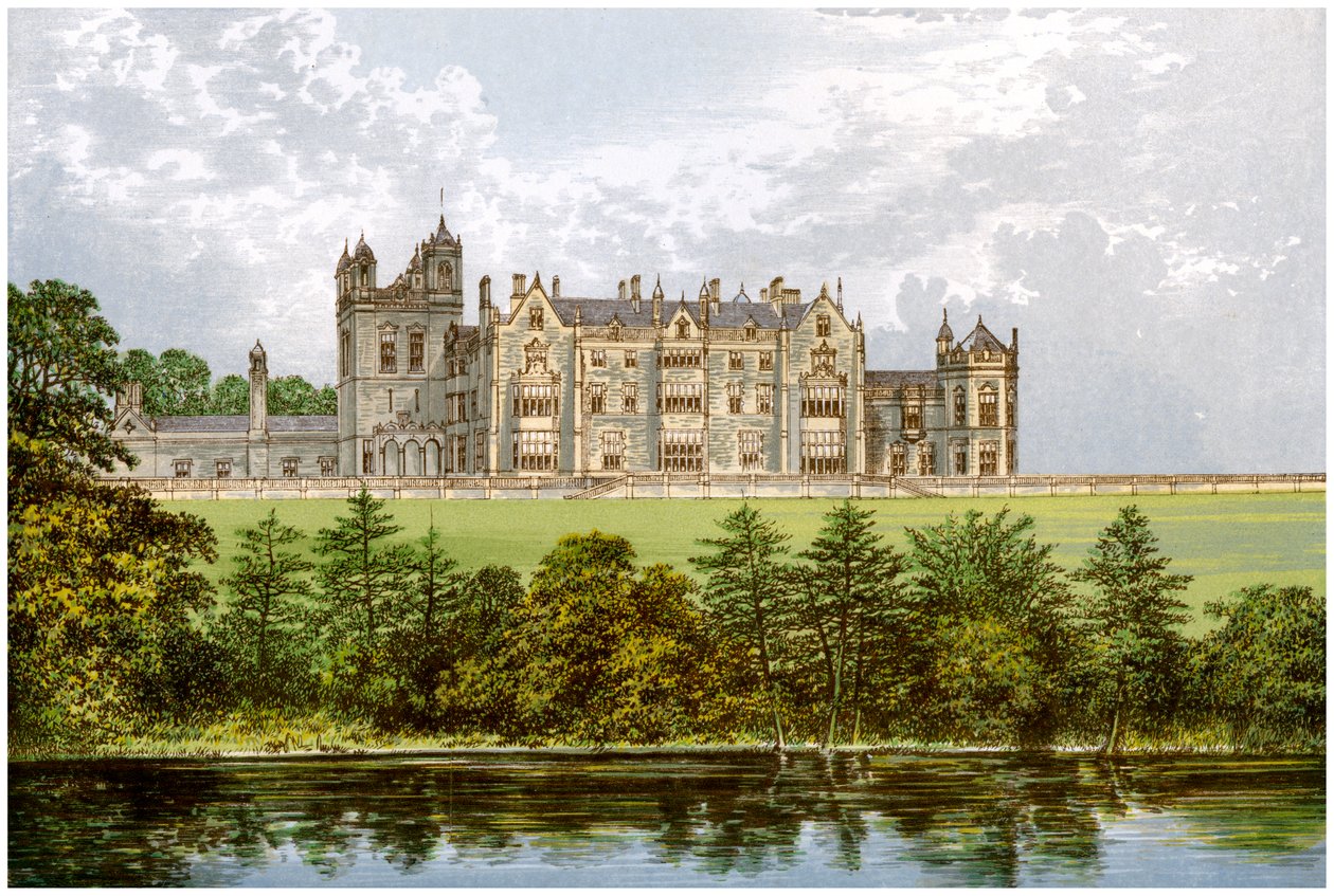Worsley Hall, Lancashire, hjemsted for jarlen af Ellesmere, c1880 af Unbekannt