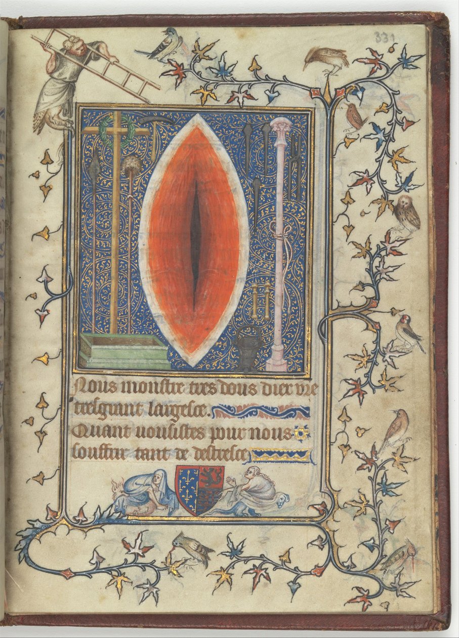Kristi sår fra salme- og bønbogen fra Bonne de Luxembourg, ca 1345 af Unbekannt