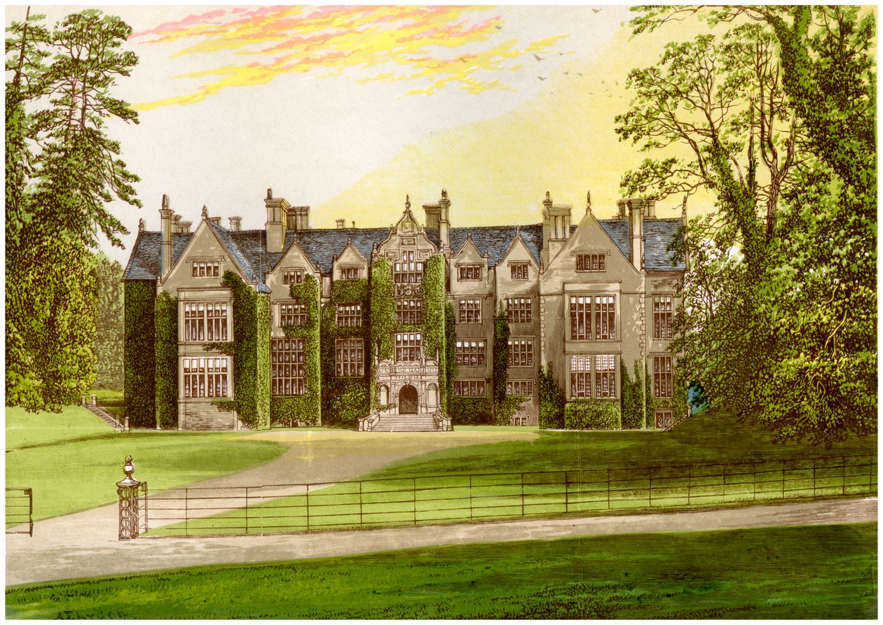 Wroxton Abbey, Oxfordshire, hjemsted for North-familien, c1880 af Unbekannt
