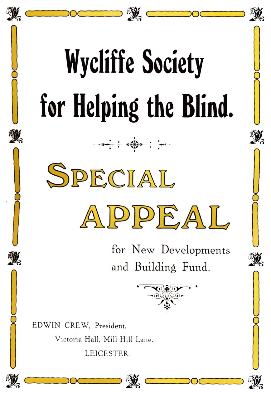 Wycliffe Society for Helping the Blind, 1919 af Unbekannt