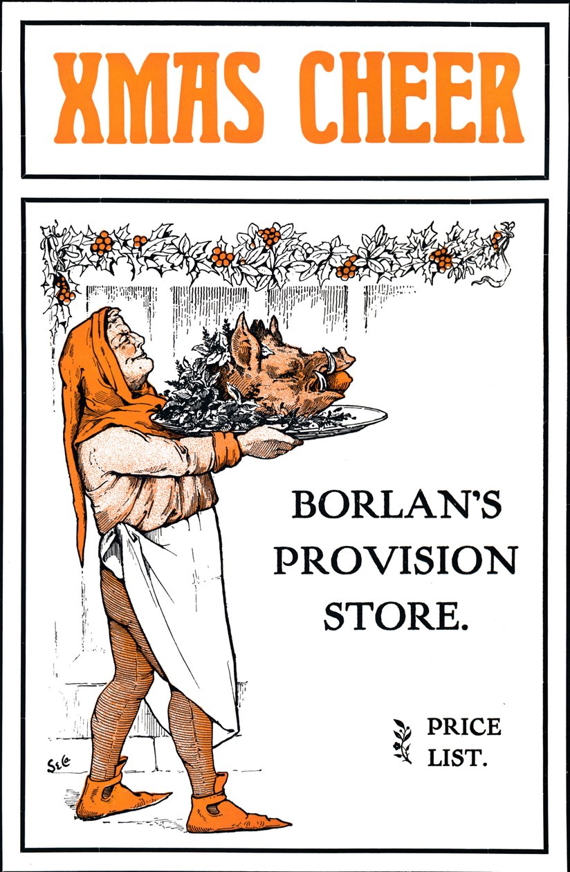 Xmas Cheer - Borlans Provision Store, 1909. af Unbekannt
