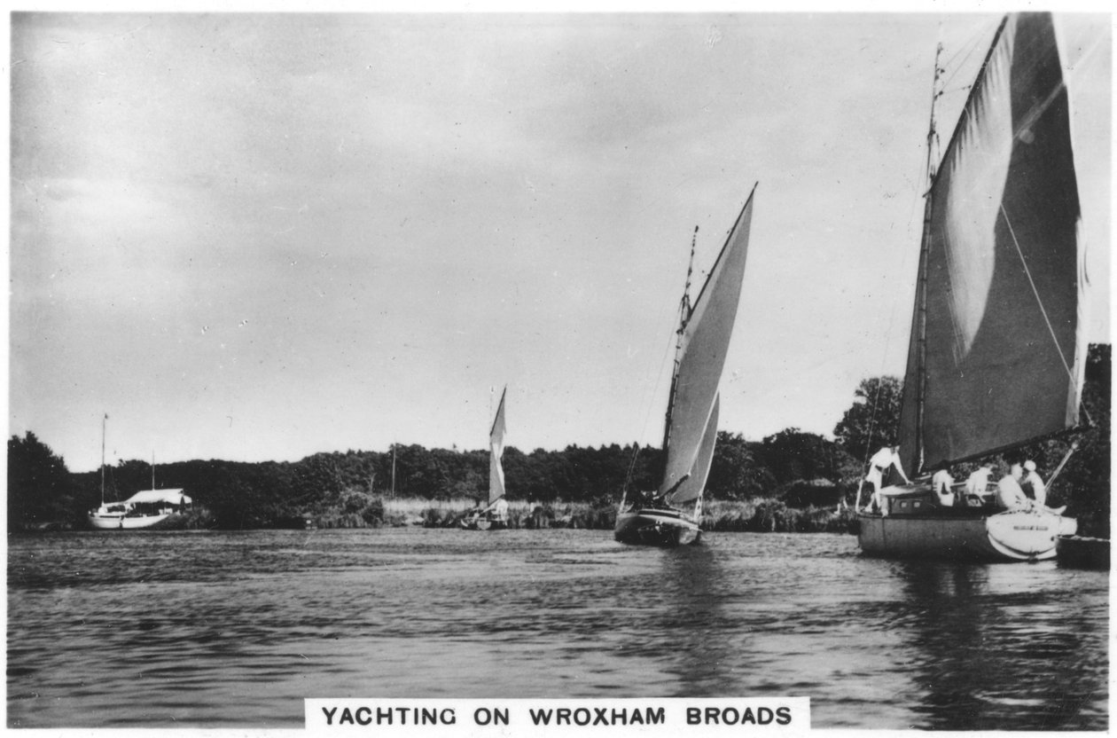 Yachting på Wroxham Broads, 1936 af Unbekannt