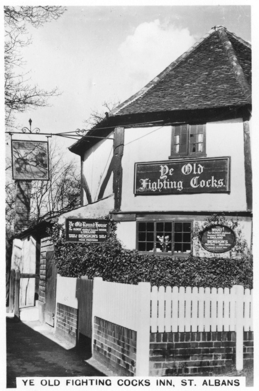 Ye Old Fighting Cocks Inn, St. Albans, Hertfordshire, 1937 af Unbekannt