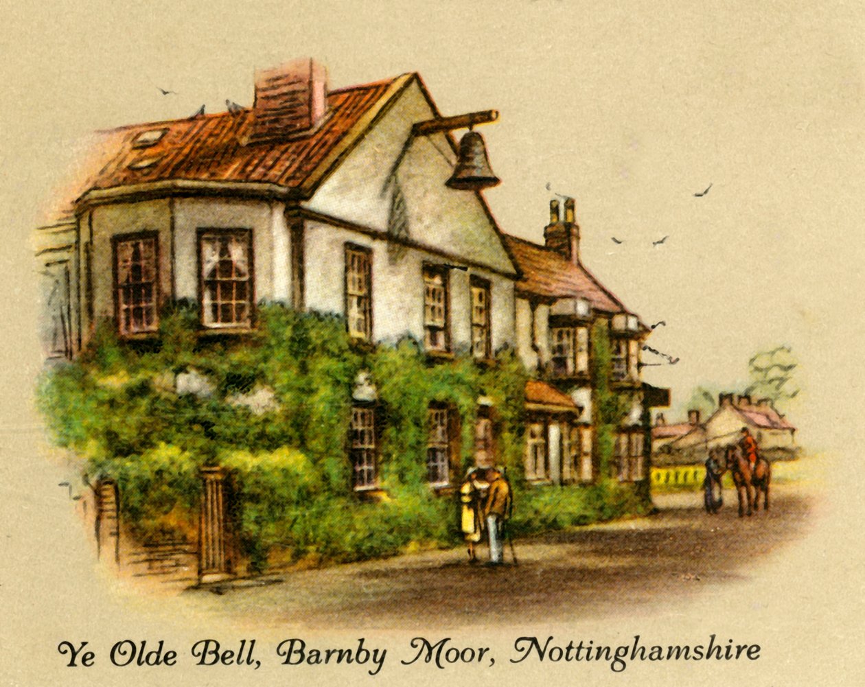 Ye Olde Bell, Barnby Moor, Nottinghamshire, 1936. af Unbekannt