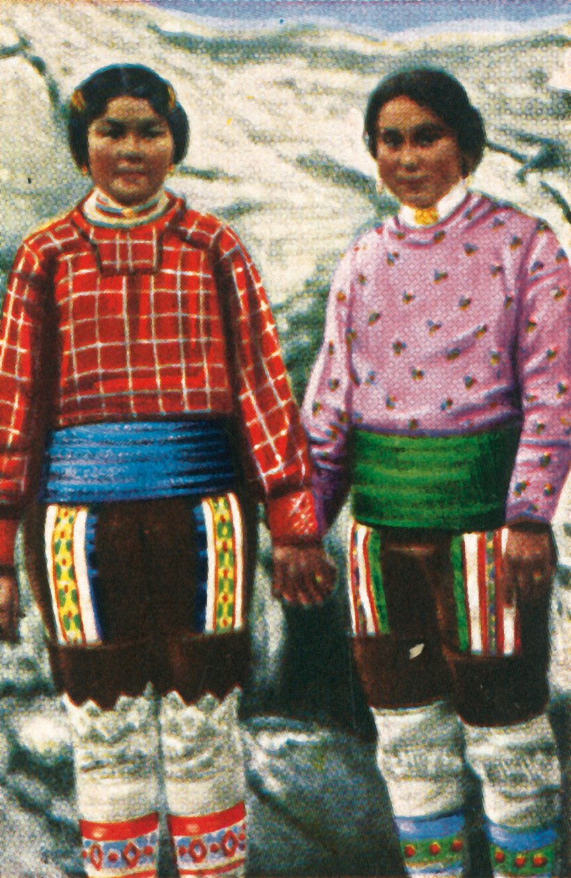 Unge inuitkvinder, Grønland, c1928. af Unbekannt