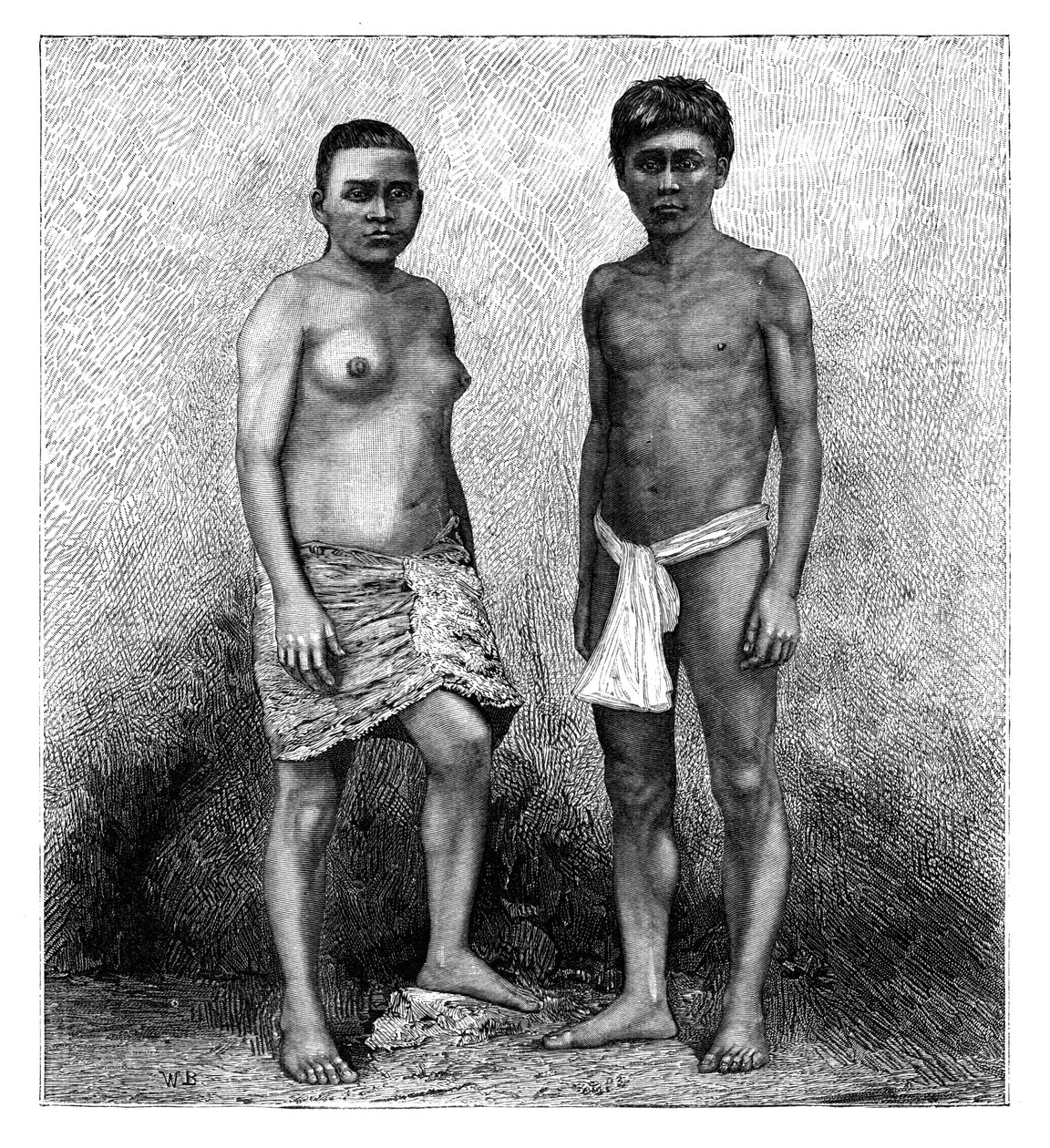 Unge Talamanca-indianere, Mellemamerika, c1890 af Unbekannt