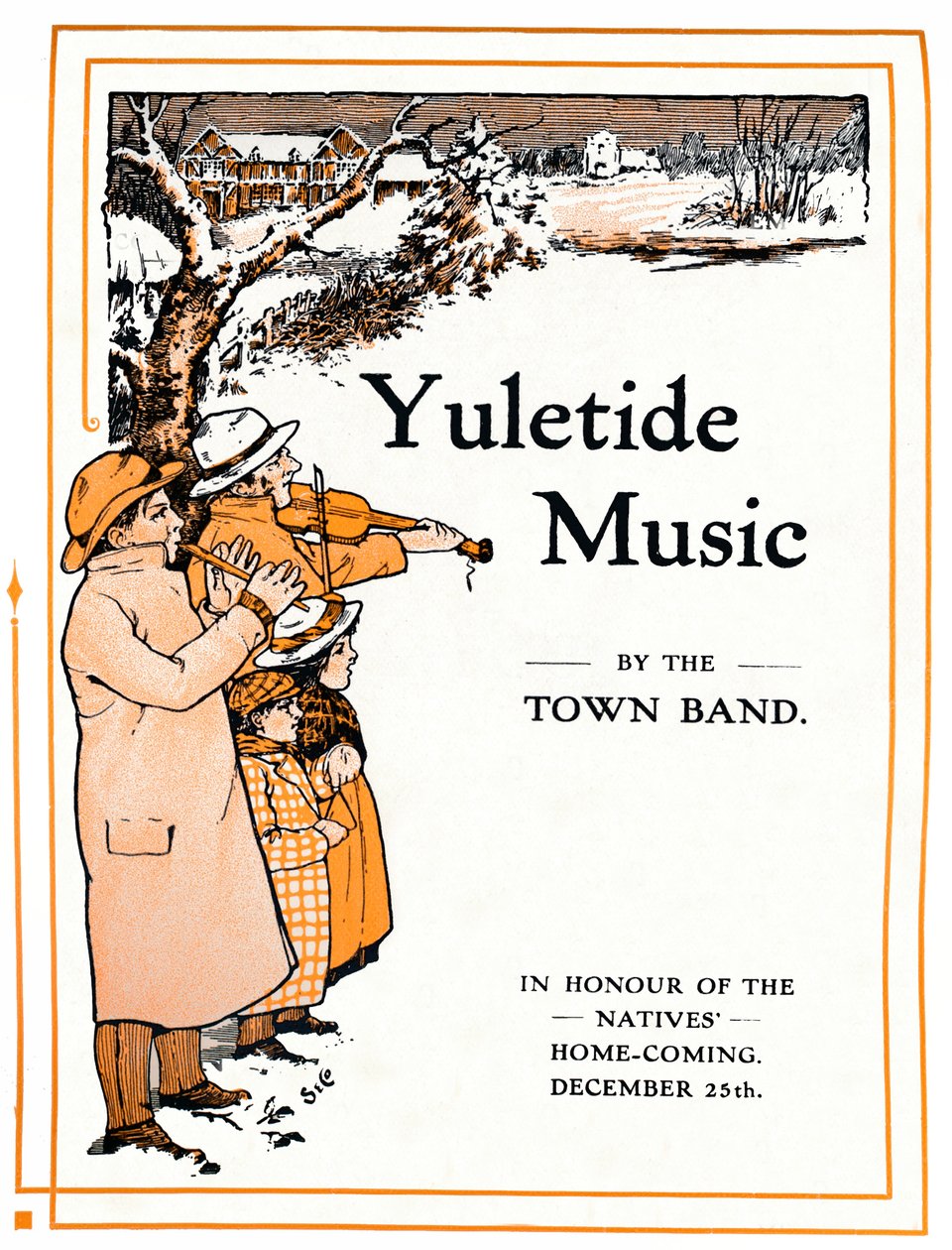 Juletidsmusik af Town Band, 1910 af Unbekannt