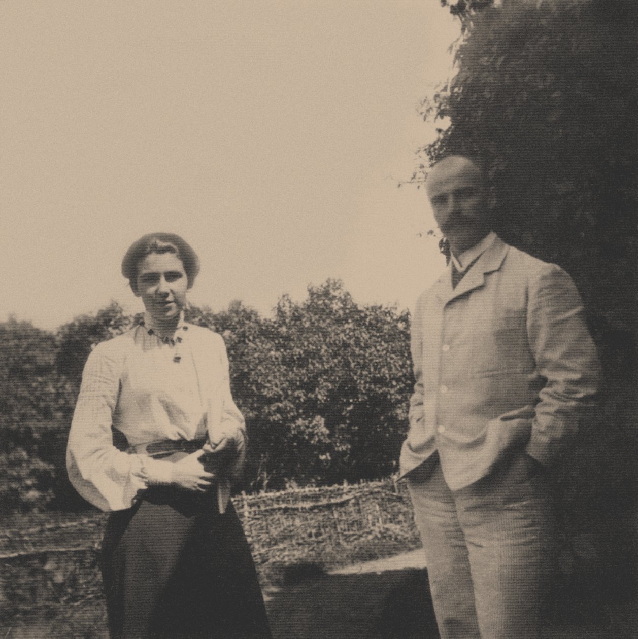 Yuri Alexandrovich Olsufyev 1878-1938 med sin kone Sophia Vladimirovna, 1900-tallet af Unbekannt