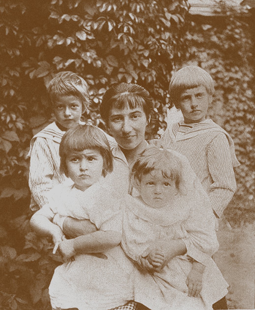 Zinaida Serebriakova med sine børn, 1920