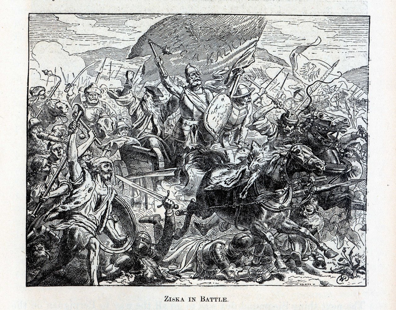 Ziska i kamp, 1882 af Unbekannt