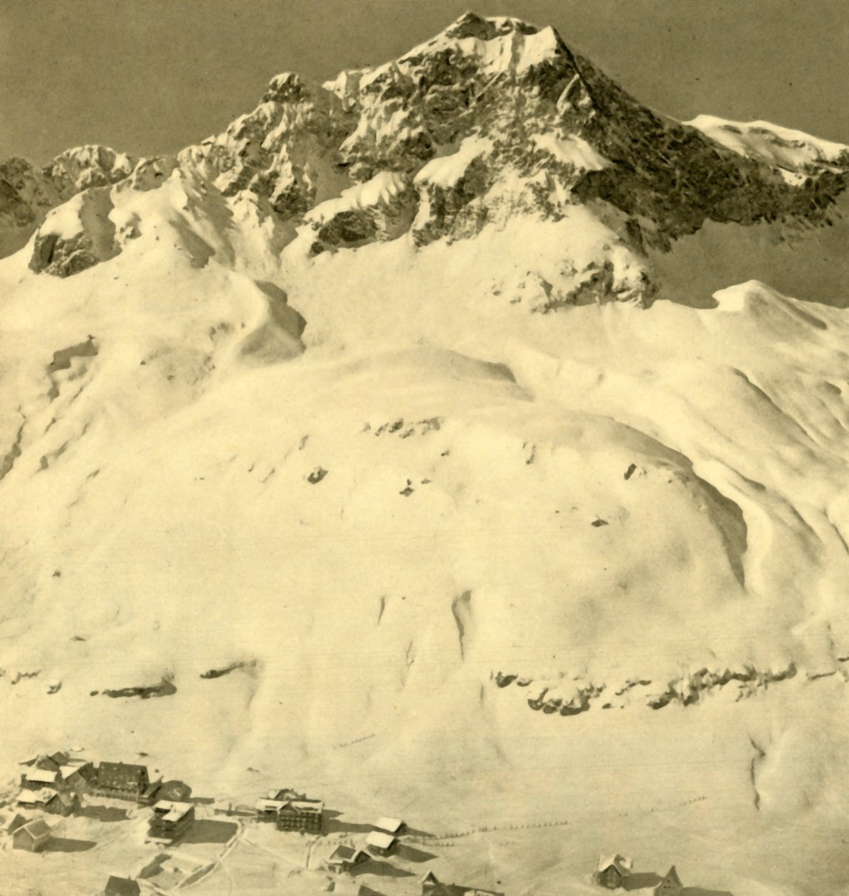 Zürs og Hasenfluh-toppen, Vorarlberg, Østrig, c1935. af Unbekannt