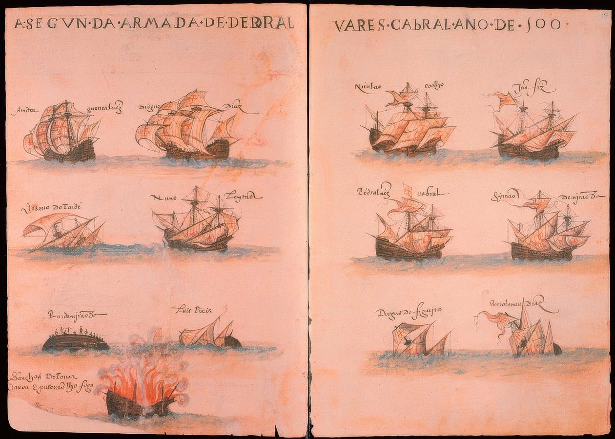 portugal. Flotte unter Cabral 1500 af Unbekannt